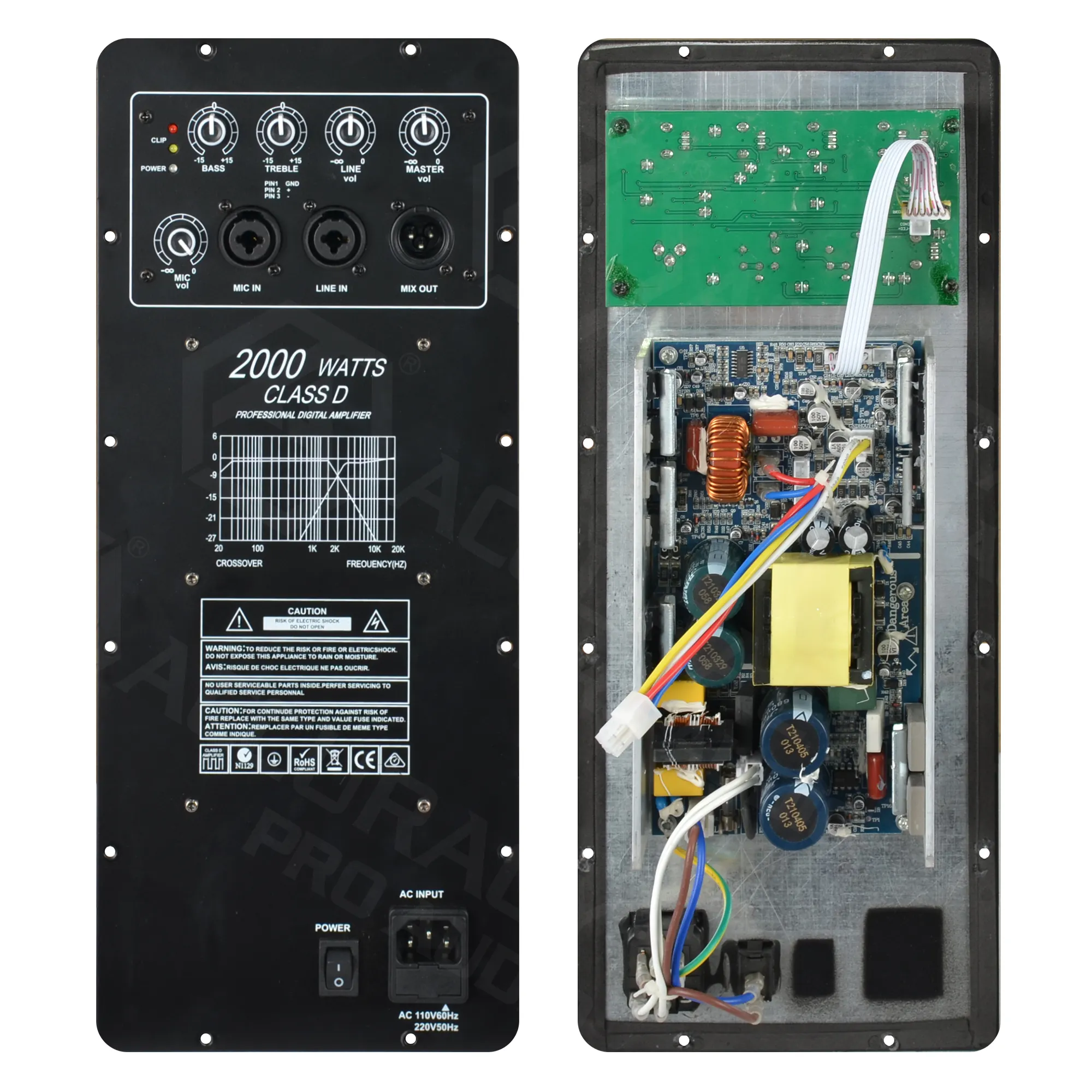 Accuracy ADA Professional Audio Class D Verstärker Board Leistungsverstärker Board Modul für aktive Lautsprecher