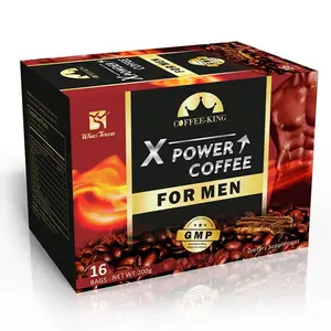 OEM maca coffee male energy coffee powder with tongkat ali extract with maca powder private label Maca instant coffee