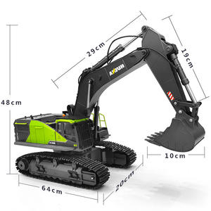 Camion en alliage 1/14 Scale Remote Control Diecast Car 22 CH <span class=keywords><strong>HUINA</strong></span> <span class=keywords><strong>1593</strong></span> Metal Engineering Excavator Toys <span class=keywords><strong>RC</strong></span> Car - Product Image 6