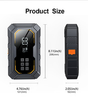 Helloleiboo N9 Démarreur de Voiture Portable 12V avec Pompe à Air Intégrée 6000mAh 1000A, Batterie de Secours, Power Bank, Pinces Intelligentes, Écran Numérique