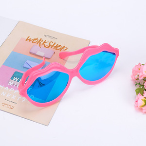 Surdimensionné fête vacances fournitures Halloween drôle lunettes coloré lèvres conception grandes lunettes mignon enfants lèvres lunettes <span class=keywords><strong>de</strong></span> soleil - Product Image 3