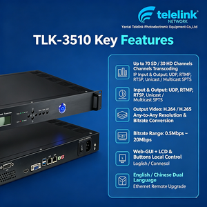 เทเลลิงค์ 100 ช่องสำหรับตัวแปลงสัญญาณ IPTV H.265 สตรีมมิ่งแบบเรียลไทม์ พร้อมซับไตเติล DVB CC และเทเลเท็กซ์ - Product Image 2