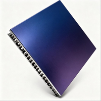 Échantillon gratuit de panneau en nid d'abeille en aluminium ignifuge, taille personnalisée, revêtement mural métallique pour systèmes de façade de bâtiment extérieur