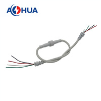 Faisceau de câbles étanche pour éclairage LED, connecteur en PVC moulé à 5 broches, connecteur en plastique M12, mâle, femelle, IP65