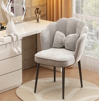 Fauteuil de maquillage individuel moderne pour salon, ensemble de chaises de salon rose en velours, fauteuils de luxe pour le salon