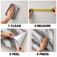 Papier peint adhésif en marbre diagonal blanc gris 60x60cm avec surface en PET et mousse IXPE pour murs intérieurs