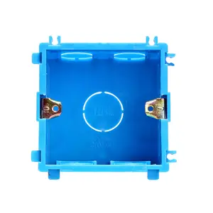 Single 3x3 Switch and Socket Box Pvc Electrical Socket Mounting Box Custom Size and Color IP65 Vo Fire Rated CTZK38-50 AC220V