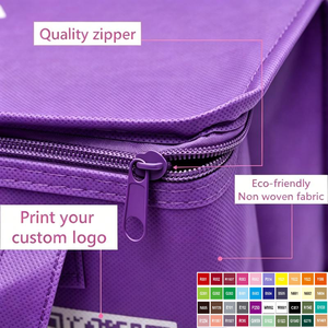Sac isotherme réutilisable personnalisé pour livraison alimentaire, sac de plage violet réutilisable pour garder les glaces, le poisson, les aliments, les bouteilles de vin au frais, sac isotherme - Product Image 2