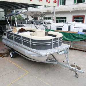 เรือยอชท์อลูมิเนียมสุดหรูแบบแพท้องแบน โครงสร้างเชื่อมติดกัน พร้อมเครื่องยนต์ 150 แรงม้า รองรับผู้โดยสาร 10 คน กำลังลดราคา - Product Image 1