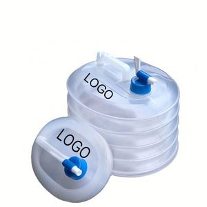 Custom Screen Printed Logo PE <b>Collapsible</b> Bucket Food Grade Outdoor Portable Car Camping Water <b>Storage</b> Tank - Product Image 1