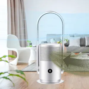 Leafless Fan Manufacturer Household Appliances 3 In 1 Smart UVC Air Purifier Cooling Bladeless Fan