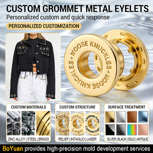 Ojetes Metálicos Dorados <span class=keywords><strong>de</strong></span> Latón/Acero Inoxidable con Logotipo Personalizado en Relieve <span class=keywords><strong>para</strong></span> Accesorios <span class=keywords><strong>de</strong></span> Ropa, Bolsos y <span class=keywords><strong>Cortinas</strong></span> - ¡Gran <span class=keywords><strong>Venta</strong></span>! - Product Image 1