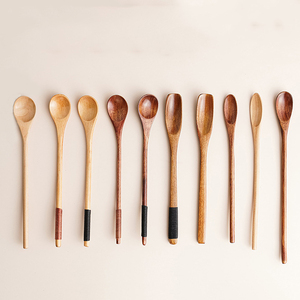 Minibarra mezcladora <span class=keywords><strong>de</strong></span> madera con mango largo, cuchara pequeña para café y miel, venta al por mayor - Product Image 6