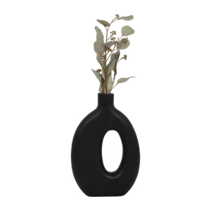 Vaso in Legno di Mango Intagliato, Vaso Decorativo Moderno per Soggiorno, Camera da Letto, Ufficio - Product Image 4