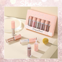 Dragon Ranee Set Eyeshadow cair 16 potong, Set kosmetik mata berkilau ringan multiwarna untuk lintas batas mendukung perdagangan
