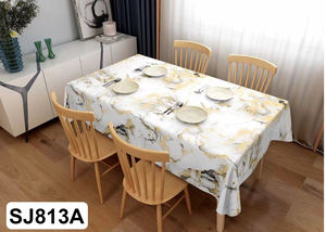 <span class=keywords><strong>Nappe</strong></span> enduite en PVC à la mode avec motif géométrique <span class=keywords><strong>Nappe</strong></span> exquise avec support non tissé - Product Image 2