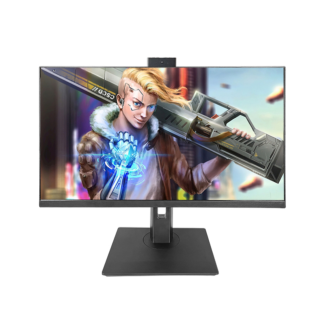 Video Meeting Monitor 24 Inch 100Hz IPS FHD Integrated 5mega Pop-up Webcam for Home and Office
