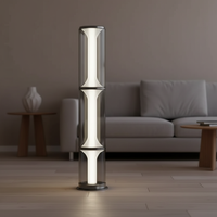 Lampe de bureau et sur pied LED moderne de luxe en métal et verre, blanc chaud, CRI 90 élevé, installation facile pour bureau, hôtel, salon, jardin