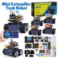 Robot Char V3.1 Éducatif STEM Nouvellement Amélioré avec Fonction de Suivi de Ligne et d'Extinction d'Incendie, Mini Robot Char Chenillé V3.1