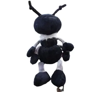 高品质批发定制可爱蚂蚁毛绒玩具毛绒动物蚂蚁玩具pp棉毛绒充气蚂蚁玩具