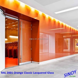 กระจกตกแต่งสีเคลือบเงา RAL 2001 สีส้มคลาสสิก โครงสร้างแข็งแรง สำหรับใช้งานภายในอาคาร - Product Image 6