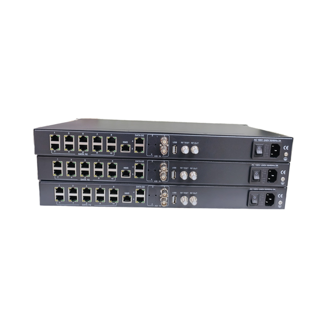 Telelink New Products IP to 8 12 Carriers Modulator Isdb+dvb-t It Can Be Switched Automatically Digital CATV Modulator
