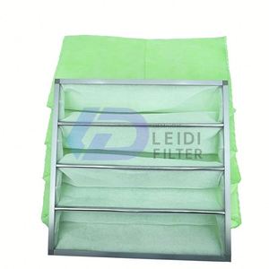 Bán buôn Pocket Bộ lọc sợi tổng hợp hợp kim nhôm khung F5 F6 F7 F8 F9 Túi bộ lọc không khí - Product Image 6