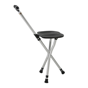 Bastón de Aluminio con Asiento, Ligero, Tipo Trípode, para Apoyo y Movilidad de Personas Mayores - Product Image 2
