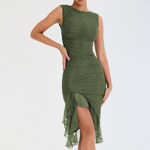 green emerald velvet dress Primavera Couture 3295 Sizes 16 Forest Green Prom Dress V Neckline Sequins Backless Slit main image 1