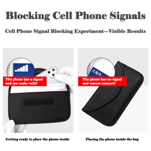 Pochette Bloqueur RFID d'Usine Réutilisable, Étui Faraday NFC Anti-Tracking et Anti-Radiation pour Téléphone Portable - Product Image 4