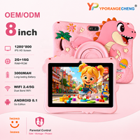 YPORANGECHENG OEM Logo Kustom Tablet PC Edukasi 8 Inci MTK 6753 Octa Core 2GB 16GB 1280*800 IPS untuk Anak-anak OEM/ODM
