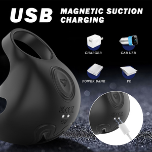 Anneau pénien en silicone souple rechargeable pour <span class=keywords><strong>homme</strong></span>, retardateur d'éjaculation, jouet sexuel pour hommes - Vente chaude - Product Image 1