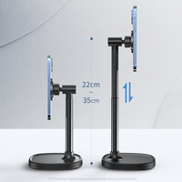 Support de téléphone de bureau en alliage d'aluminium X66 magnétique, flexible, réglable en angle et en hauteur pour smartphone
