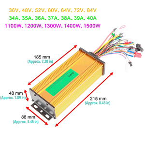 Contrôleur <span class=keywords><strong>de</strong></span> <span class=keywords><strong>vitesse</strong></span> <span class=keywords><strong>de</strong></span> moteur sans balais à onde sinusoïdale à trois modes 36V ~ 84V <span class=keywords><strong>universel</strong></span> <span class=keywords><strong>pour</strong></span> moto <span class=keywords><strong>voiture</strong></span> électrique 1200W 1300W 1500W 34A ~ 40A - Product Image 3