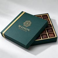Boîte d'emballage de luxe pour chocolats, boîtes pour fraises enrobées de chocolat, emballage cadeau pour la Saint-Valentin