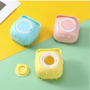 Brosse de massage et de nettoyage portable en silicone pour chien, idéale pour la douche et le bain des animaux de compagnie - Vente en gros - Product Image 1
