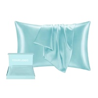 Ensemble de taies d'oreiller en soie satinée Aodu, boîte cadeau, housse de coussin effet soie, logo personnalisé, emballage de luxe, vente en gros, directement de l'usine