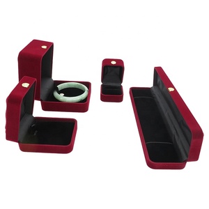 <strong>Manufacturers</strong> Spot <strong>Supply</strong> Wavy Velvet Flocking Series Pendent Box <strong>Jewelry</strong> Packaging Box Wholesale - Product Image 3