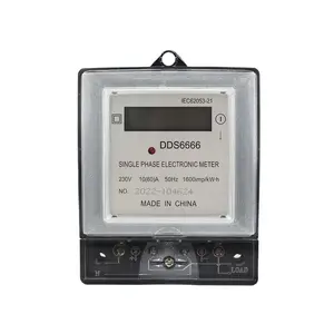 Однофазный счетчик энергии цифровой ваттметр DDS6666 электронный ЖК-метр 220 В 230 В