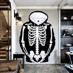 Felpa Oversize Stampata in 3D <span class=keywords><strong>per</strong></span> <span class=keywords><strong>Halloween</strong></span>, Personalizzabile con Cappuccio o Collo Tondo, <span class=keywords><strong>per</strong></span> Uomo e Donna, Ideale <span class=keywords><strong>per</strong></span> la Stagione Autunnale - Product Image 2