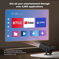 Projecteur P30 Pro 180 lumens ANSI Android 11 Wifi double Haute luminosité Décodage 4k Vente chaude en Europe Mini projecteur Android