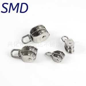 รอกสแตนเลส SMD ขนาดเส้นผ่านศูนย์กลาง 1.5 นิ้ว แบบลูกรอกคู่ สำหรับเรือและการยกของ - Product Image 5