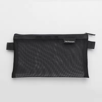 Sac à crayons en nylon transparent de grande capacité personnalisé, pochette à stylos et sacs en filet pour l'organisation et la portabilité