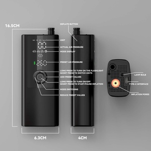 Nouvelle conception, <span class=keywords><strong>pompe</strong></span> <span class=keywords><strong>à</strong></span> air portable pour voiture 120 PSI, gonfleur de pneus <span class=keywords><strong>électrique</strong></span>, compresseur pour voiture, <span class=keywords><strong>vélo</strong></span>, bicyclette, gonfleur de pneus <span class=keywords><strong>sans</strong></span> <span class=keywords><strong>fil</strong></span> automatique - Product Image 3