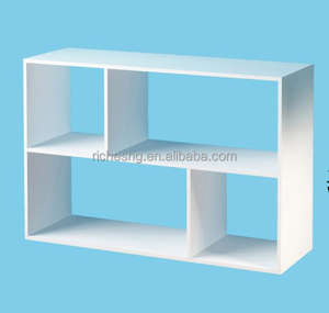 customized design multiple OEM MDF particle board wooden the cube cd storage - Product Image 1