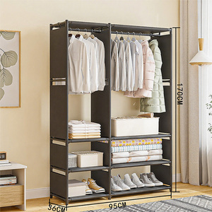 <span class=keywords><strong>Armario</strong></span> Almacenamiento para sala de estar Almacenamiento de ropa de gran capacidad Ropa de tela no tejida portátil extraíble - Product Image 4