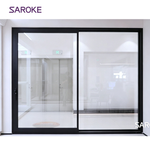 <span class=keywords><strong>Portes</strong></span> <span class=keywords><strong>coulissantes</strong></span> multi-traces en aluminium à rupture de pont thermique, grandes, en verre, résistantes aux ouragans, <span class=keywords><strong>pour</strong></span> patios de villas et balcons, à usage extérieur - Product Image 3