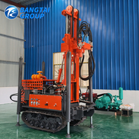 Équipement de forage d'eau potable rural, machine hydraulique diesel montée sur chenilles pour puits profonds et travaux de forage