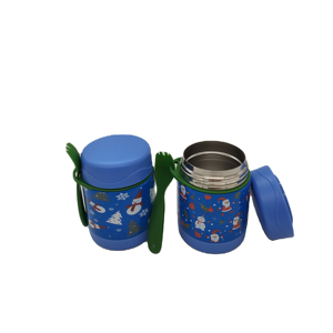 Termos thực phẩm Jar thép không gỉ tùy chỉnh thực phẩm ấm hơn súp <span class=keywords><strong>container</strong></span> cho trẻ em Giáng sinh 300ml Hộp Ăn Trưa - Product Image 2