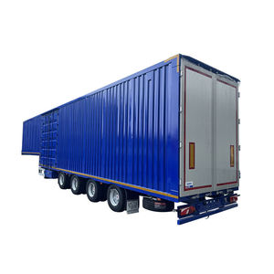 Fabrieks prijs zware last 100 ton Super Link Van Box Dolly Truck Trailer vrachttransport Van Box Truck Semi Trailer te koop - Product Image 1